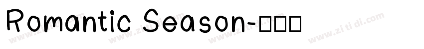 Romantic Season字体转换